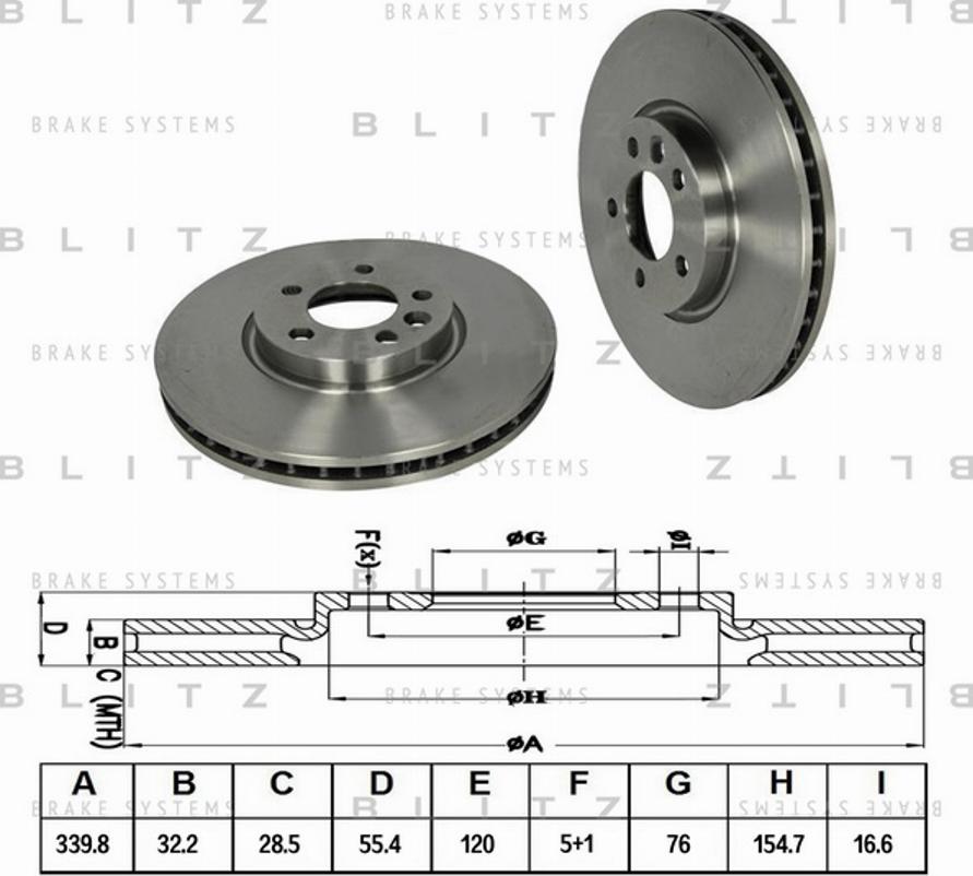 Blitz BS0295 - Əyləc Diski furqanavto.az