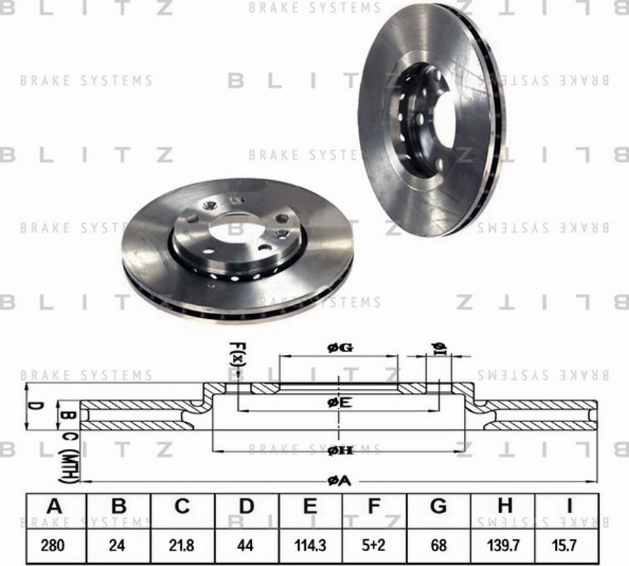 Blitz BS0296 - Əyləc Diski furqanavto.az