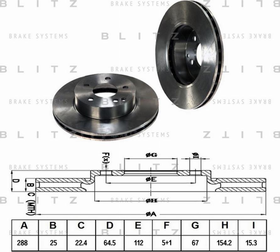 Blitz BS0266 - Əyləc Diski furqanavto.az