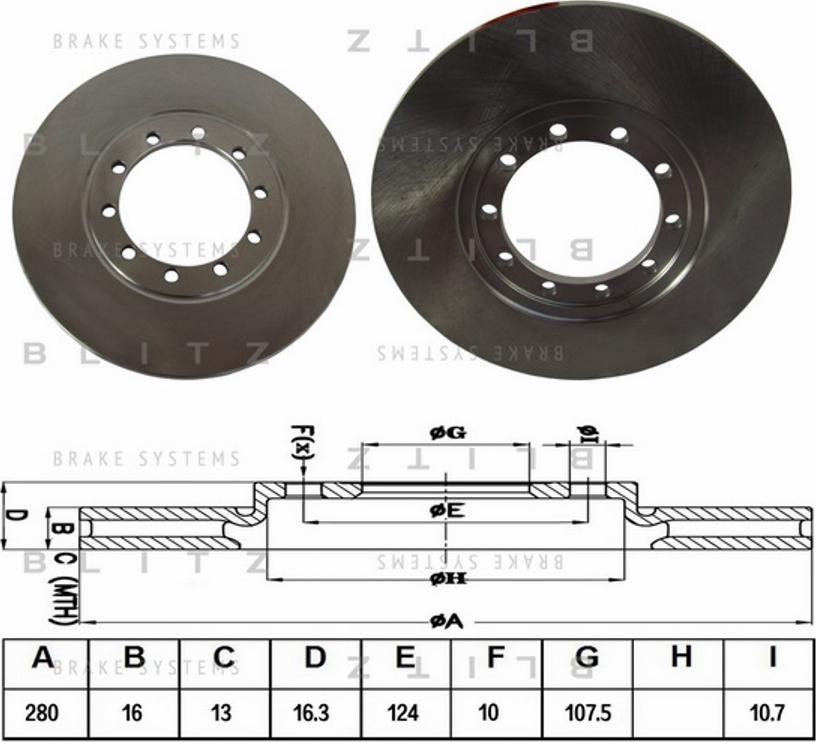 Blitz BS0262 - Əyləc Diski furqanavto.az