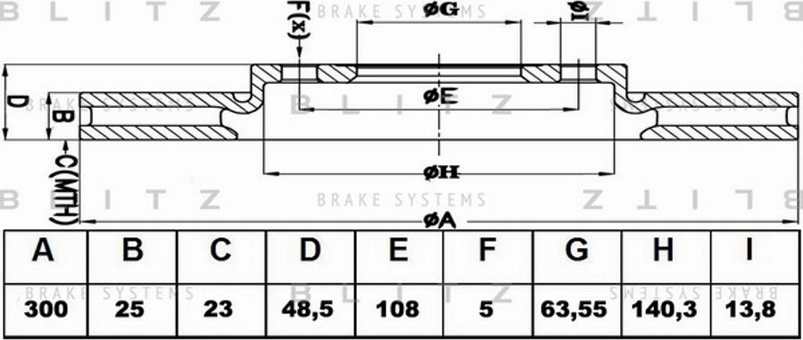 Blitz BS0202 - Əyləc Diski furqanavto.az