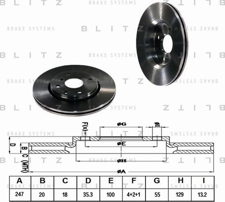 Blitz BS0219 - Əyləc Diski furqanavto.az