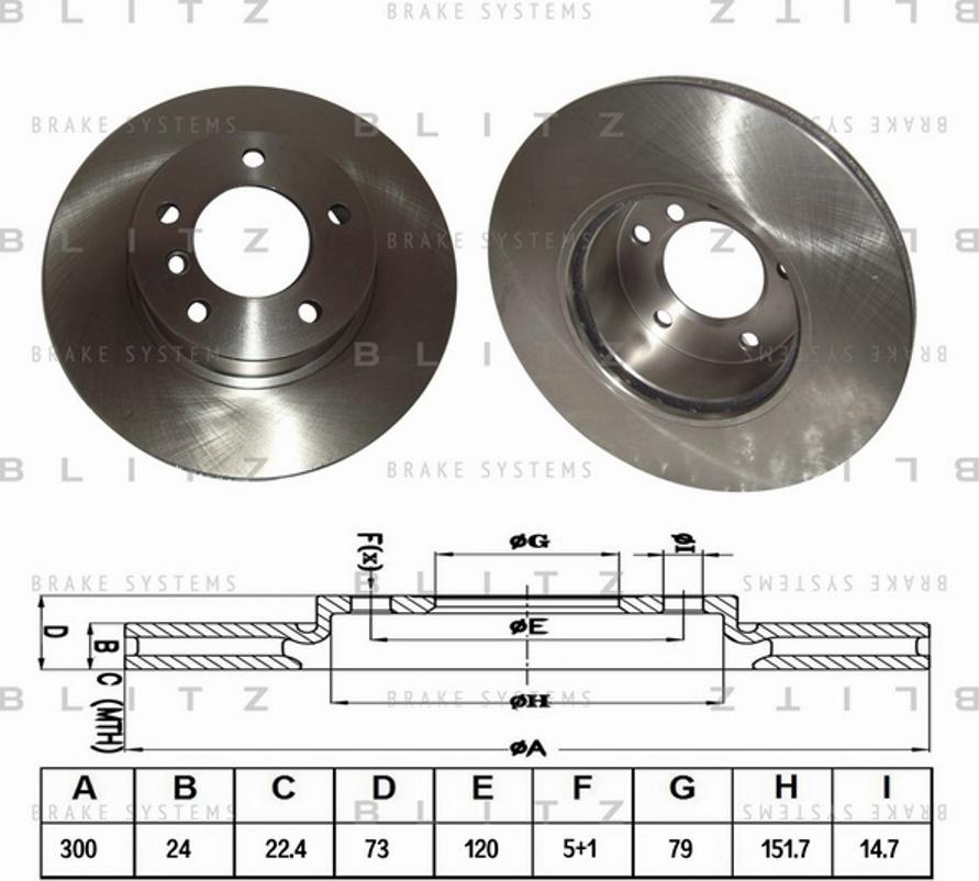 Blitz BS0214 - Əyləc Diski furqanavto.az