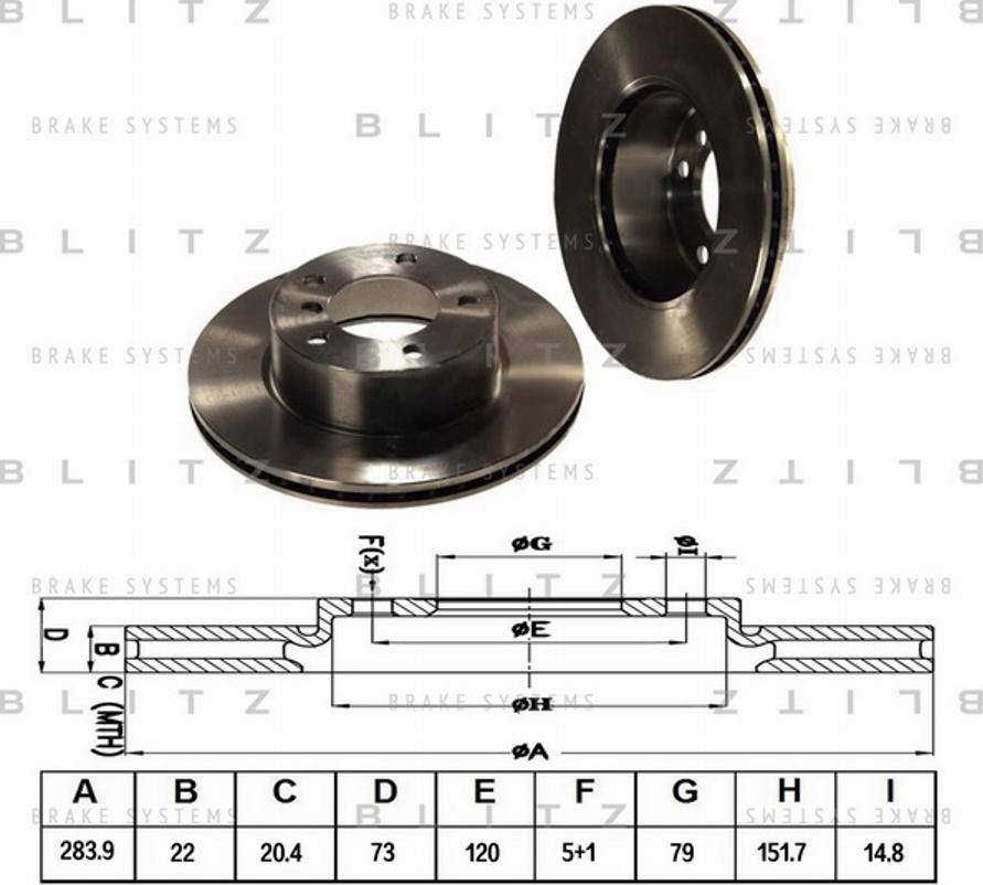 Blitz BS0213 - Əyləc Diski furqanavto.az