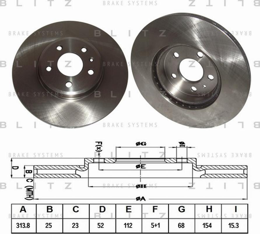 Blitz BS0282 - Əyləc Diski furqanavto.az