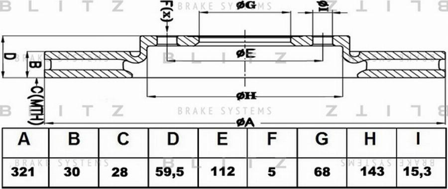 Blitz BS0236 - Əyləc Diski furqanavto.az