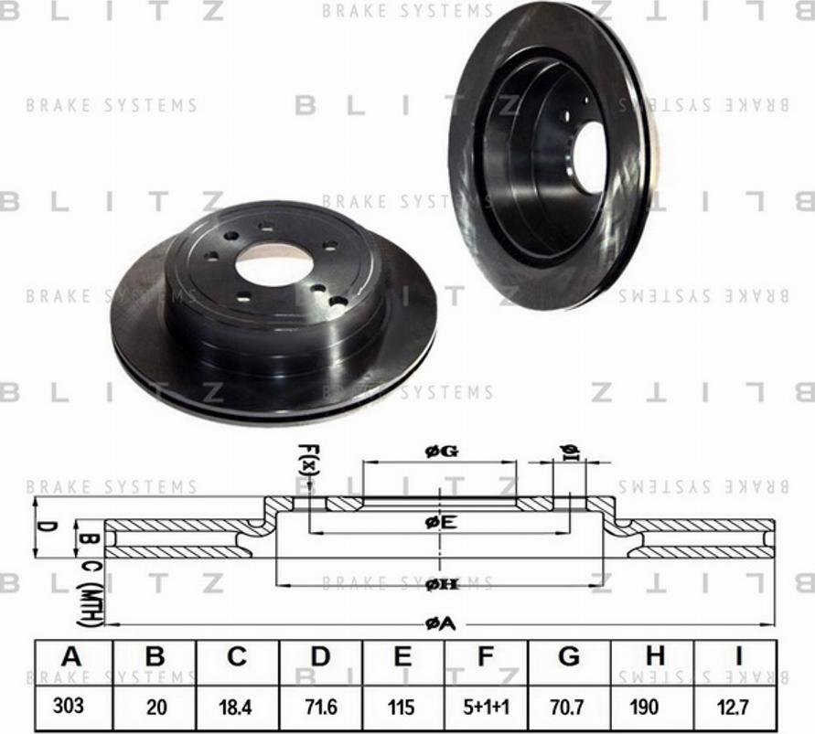 Blitz BS0228 - Əyləc Diski furqanavto.az