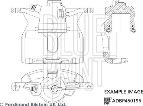 Blue Print ADBP450195 - Əyləc kaliperi furqanavto.az