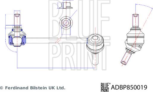 Blue Print ADBP850019 - Çubuq / Strut, stabilizator furqanavto.az