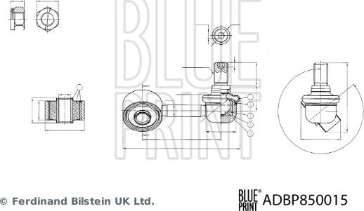 Blue Print ADBP850015 - Çubuq / Strut, stabilizator furqanavto.az
