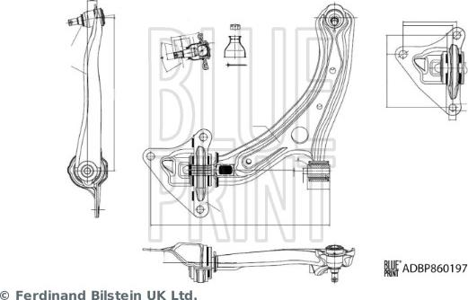 Blue Print ADBP860197 - Yolun idarəedici qolu furqanavto.az