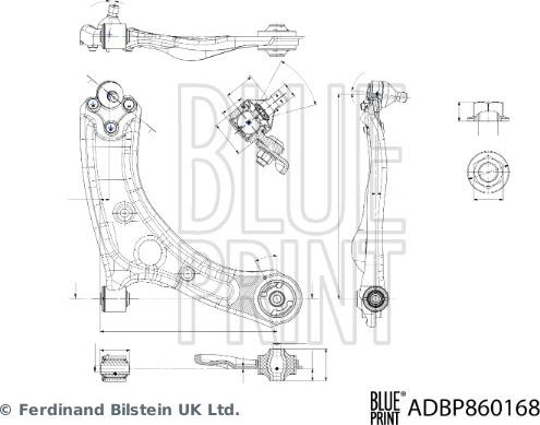 Blue Print ADBP860168 - Yolun idarəedici qolu furqanavto.az