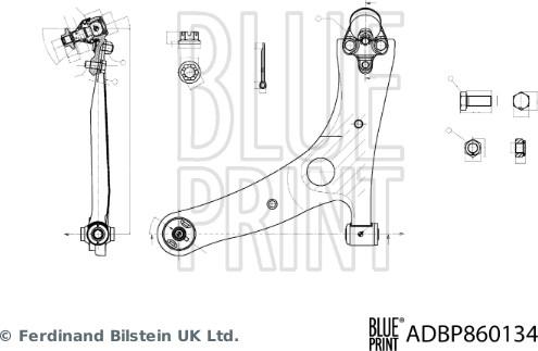 Blue Print ADBP860134 - Yolun idarəedici qolu furqanavto.az