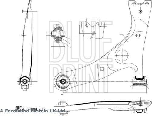 Blue Print ADBP860201 - Yolun idarəedici qolu furqanavto.az