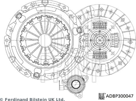 Blue Print ADBP300047 - Debriyaj dəsti furqanavto.az