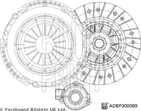 Blue Print ADBP300089 - Debriyaj dəsti furqanavto.az