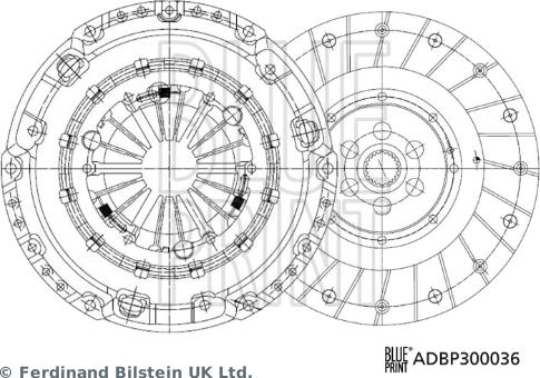 Blue Print ADBP300036 - Debriyaj dəsti furqanavto.az