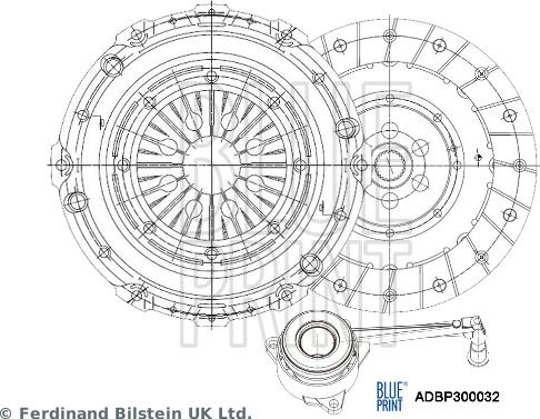 Blue Print ADBP300032 - Debriyaj dəsti furqanavto.az