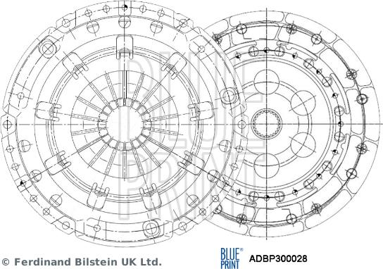 Blue Print ADBP300028 - Debriyaj dəsti furqanavto.az