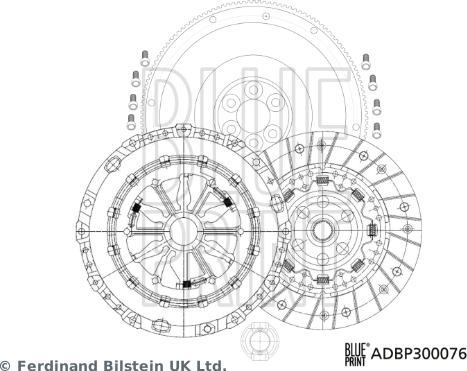 Blue Print ADBP300076 - Debriyaj dəsti furqanavto.az