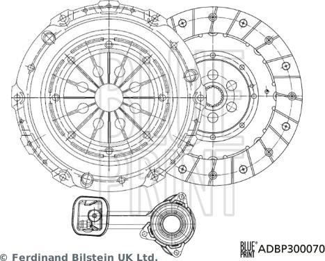 Blue Print ADBP300070 - Debriyaj dəsti furqanavto.az