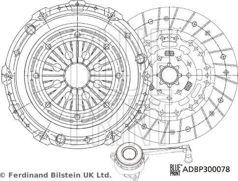 Blue Print ADBP300078 - Debriyaj dəsti furqanavto.az