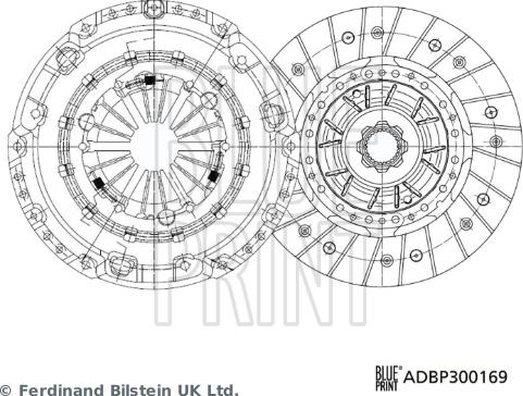 Blue Print ADBP300169 - Debriyaj dəsti furqanavto.az