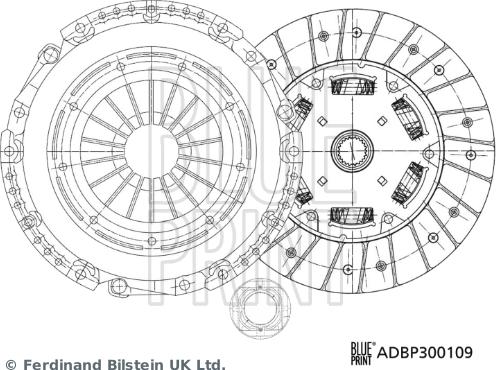 Blue Print ADBP300109 - Debriyaj dəsti furqanavto.az