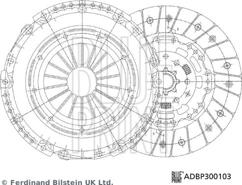 Blue Print ADBP300103 - Debriyaj dəsti furqanavto.az