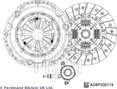 Blue Print ADBP300119 - Debriyaj dəsti furqanavto.az