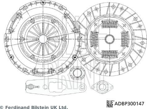 Blue Print ADBP300174 - Debriyaj dəsti furqanavto.az