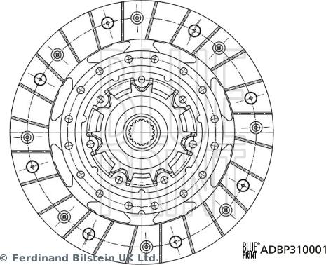 Blue Print ADBP310001 - Debriyaj diski furqanavto.az