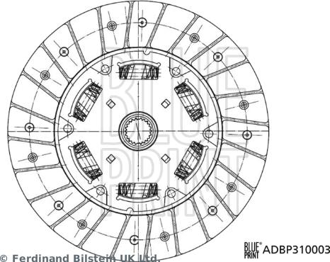 Blue Print ADBP310003 - Debriyaj diski furqanavto.az