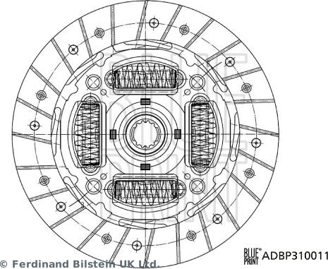 Blue Print ADBP310011 - Debriyaj diski furqanavto.az