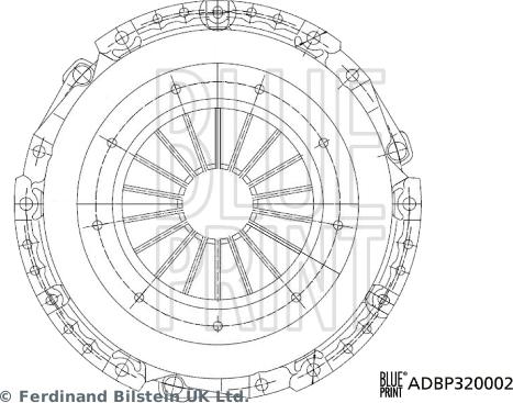 Blue Print ADBP320002 - Debriyaj təzyiq lövhəsi furqanavto.az