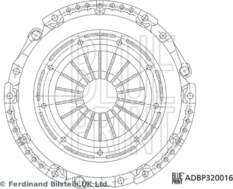 Blue Print ADBP320016 - Debriyaj təzyiq lövhəsi furqanavto.az