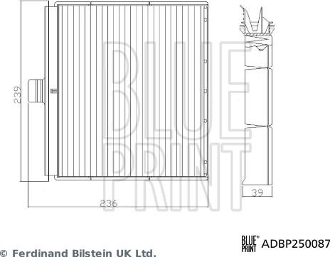 Blue Print ADBP250087 - Filtr, daxili hava furqanavto.az