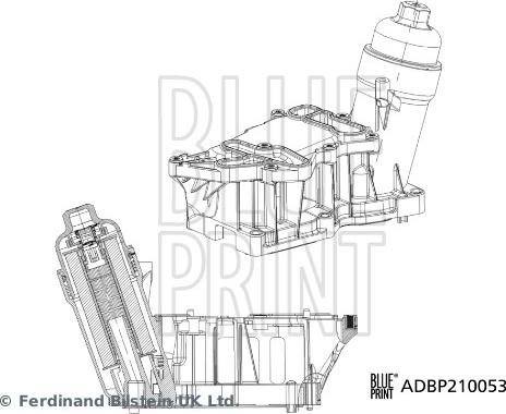 Blue Print ADBP210053 - Korpus, yağ filtri www.furqanavto.az