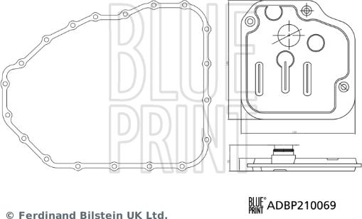 Blue Print ADBP210069 - Hidravlik Filtr, avtomatik transmissiya furqanavto.az