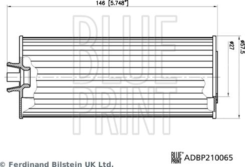 Blue Print ADBP210065 - Yağ filtri furqanavto.az