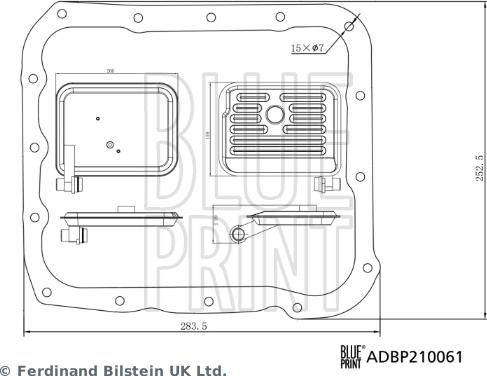 Blue Print ADBP210061 - Hidravlik Filtr, avtomatik transmissiya furqanavto.az