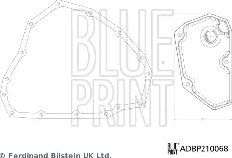 Blue Print ADBP210068 - Hidravlik Filtr, avtomatik transmissiya furqanavto.az