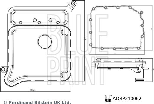 Blue Print ADBP210062 - Hidravlik Filtr, avtomatik transmissiya furqanavto.az