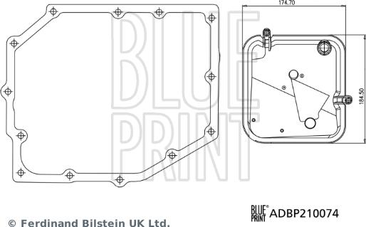 Blue Print ADBP210074 - Hidravlik Filtr, avtomatik transmissiya furqanavto.az