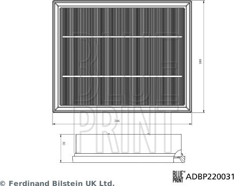 Blue Print ADBP220031 - Hava filtri furqanavto.az