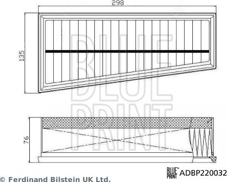 Blue Print ADBP220032 - Hava filtri furqanavto.az