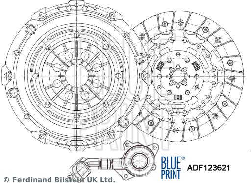 Blue Print ADF123621 - Debriyaj dəsti furqanavto.az