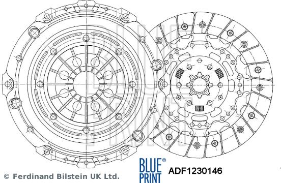 Blue Print ADF1230146 - Debriyaj dəsti furqanavto.az