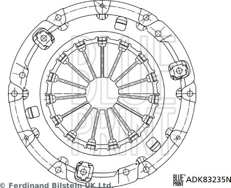 Blue Print ADK83235N - Debriyaj təzyiq lövhəsi furqanavto.az