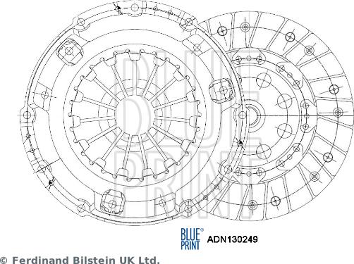 Blue Print ADN130249 - Debriyaj dəsti furqanavto.az